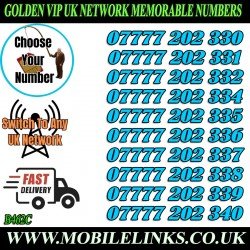 Golden Numbers VIP UK EE Network SIM Card – Easy to Remember Numbers- B462C